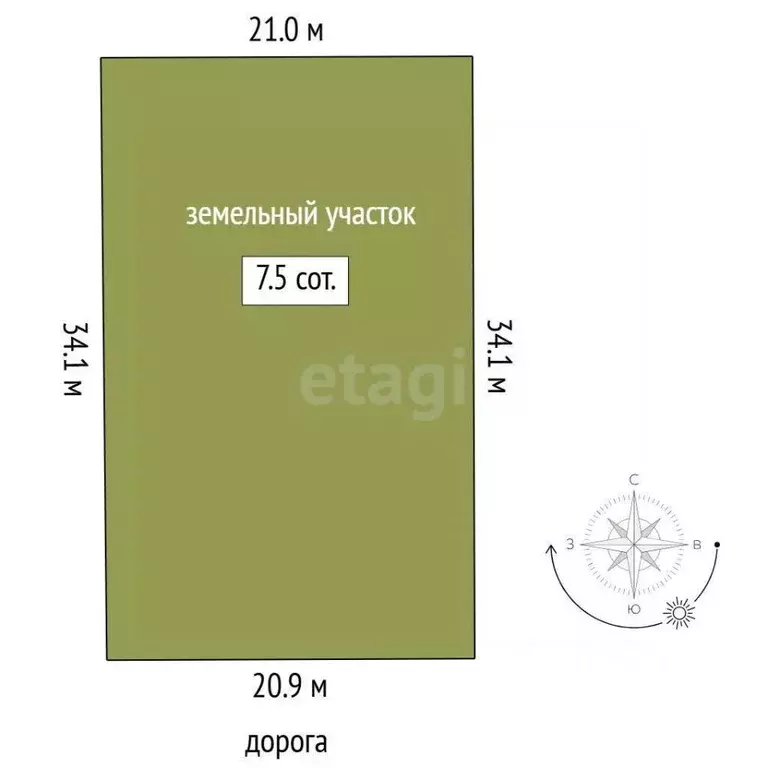 Участок в Тюменская область, Тюмень  (7.49 сот.) - Фото 1