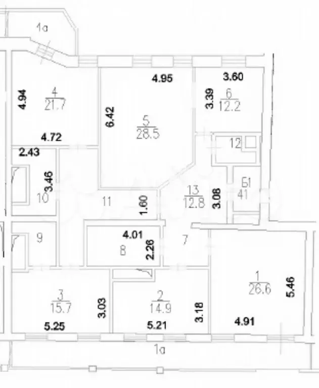 4-к. квартира, 165 м, 8/8 эт. - Фото 0