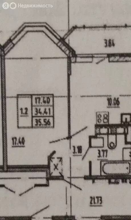 1-комнатная квартира: Санкт-Петербург, проспект Ветеранов, 173к7 (35.5 ... - Фото 1