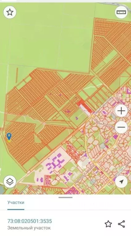 Участок в Ульяновская область, Димитровград ул. Курчатова (11.0 сот.) - Фото 0