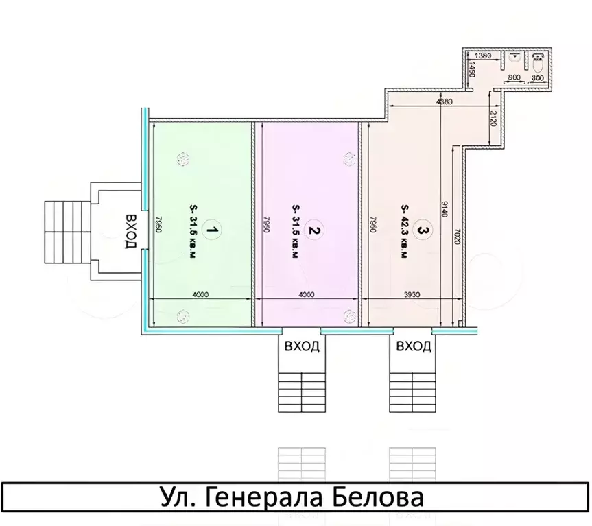 Торговая площадь в Москва ул. Генерала Белова, 9 (32 м) - Фото 1