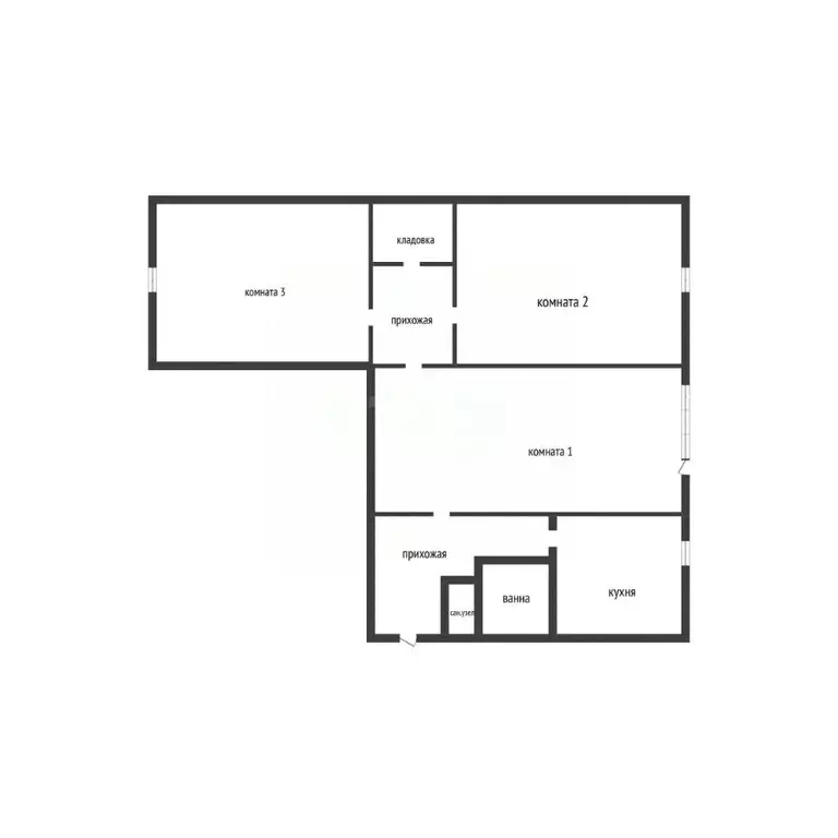 3-к кв. Псковская область, Остров 1 Мая ул., 14/11 (57.2 м) - Фото 2