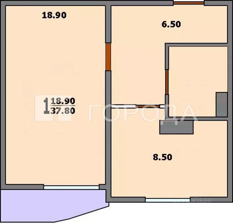 1-к кв. Москва Старокачаловская ул., 1К2 (38.0 м) - Фото 1