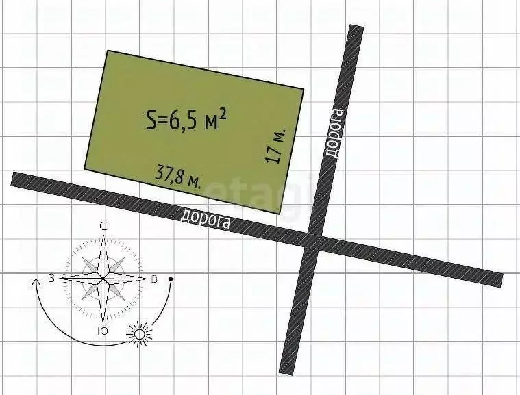 Участок в Адыгея, Майкоп Российская ул. (6.5 сот.) - Фото 2