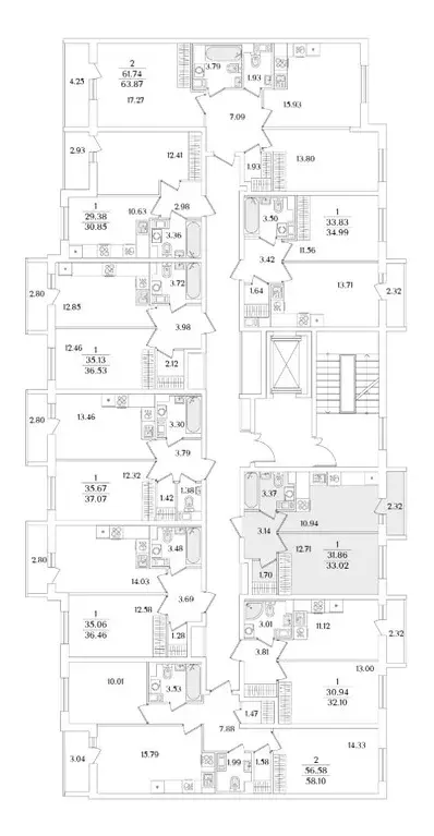 1-к кв. Санкт-Петербург ул. Тамбасова, 5Н (33.02 м) - Фото 1