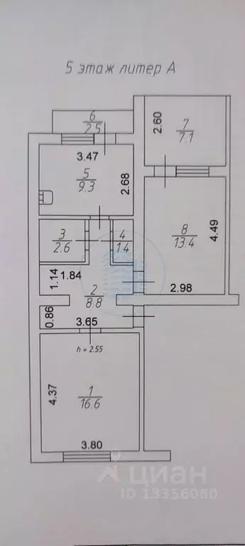 2-к кв. Ставропольский край, Предгорный муниципальный округ, ... - Фото 2