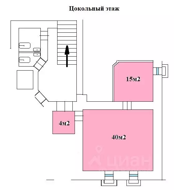Помещение свободного назначения в Москва Малый Каковинский пер., 3 (60 ... - Фото 1