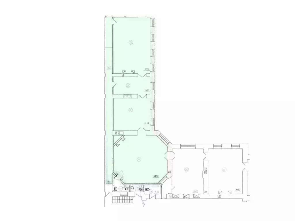Офис в Санкт-Петербург ул. Чайковского, 29 (212 м) - Фото 2