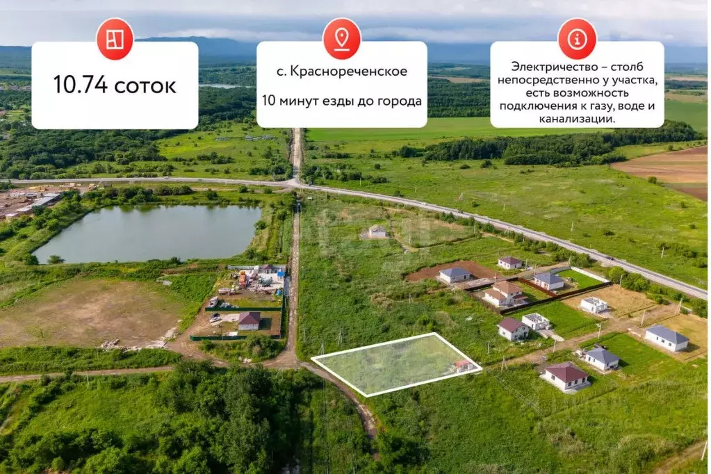 Участок в Хабаровский край, Хабаровский район, с. Краснореченское, ... - Фото 1