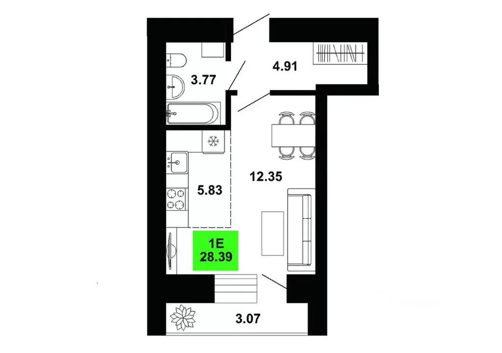 Студия Кировская область, Кирово-Чепецкий район, Федяковское с/пос, д. ... - Фото 1