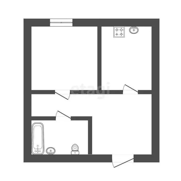 1-комнатная квартира: Нальчик, улица Хужокова, 145 (46.2 м) - Фото 0
