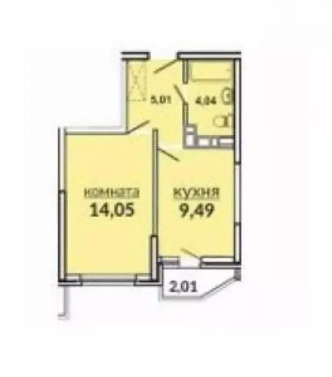 1-к кв. Краснодарский край, Краснодар ул. Командорская, 9/2 (32.4 м) - Фото 0