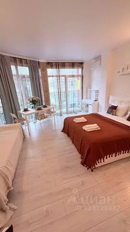 Студия Краснодарский край, Сочи Светлана мкр, ул. Учительская (32.0 м) - Фото 1