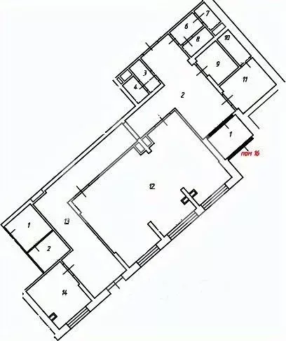 Помещение свободного назначения в Москва Старокрымская ул., 15к1 (166 ... - Фото 2