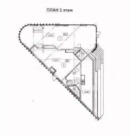Помещение свободного назначения в Москва наб. Марка Шагала, 15к1 (255 ... - Фото 2