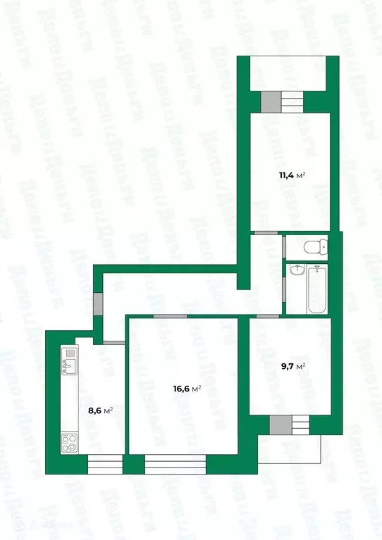Продаётся 3-к квартира, 60.7 м - Фото 1