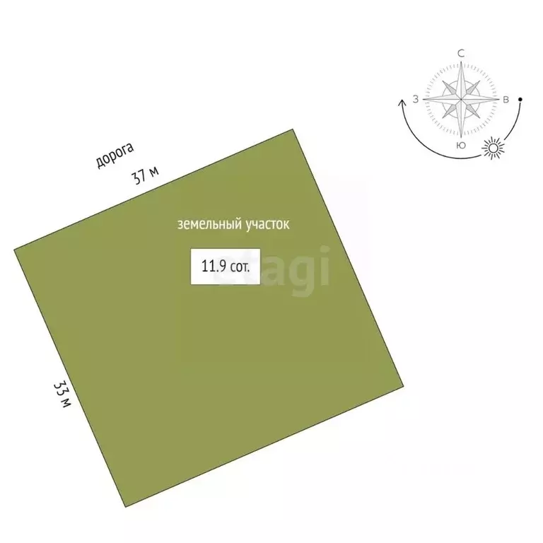 Участок в Ростовская область, с. Дубовское ул. Ленина (11.9 сот.) - Фото 2