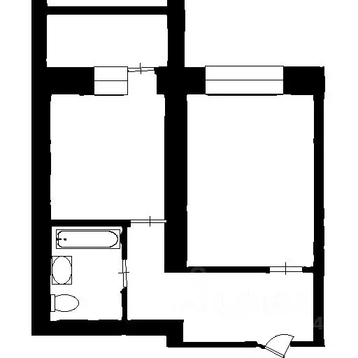 1-к кв. Воронежская область, Лиски ул. Коминтерна, 32В/1 (39.0 м) - Фото 2