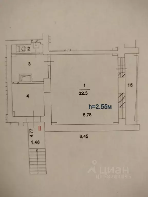 Помещение свободного назначения в Москва ул. Серпуховский Вал, 13 (51 ... - Фото 1