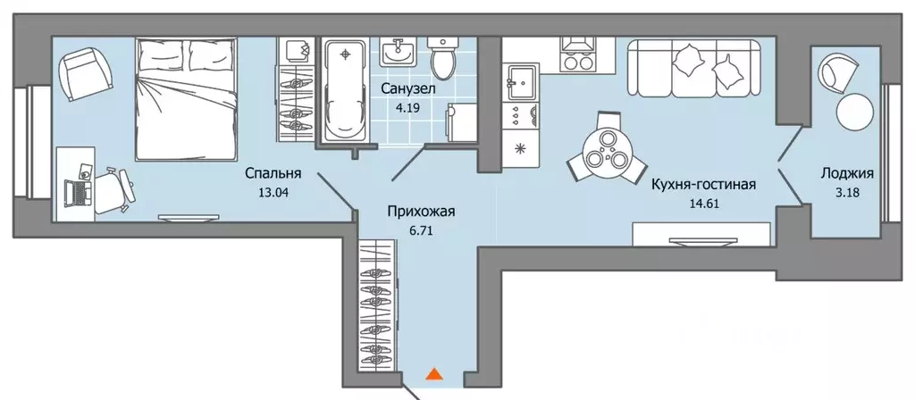 1-к кв. Ульяновская область, Ульяновск Город Новаторов жилой комплекс, ... - Фото 0