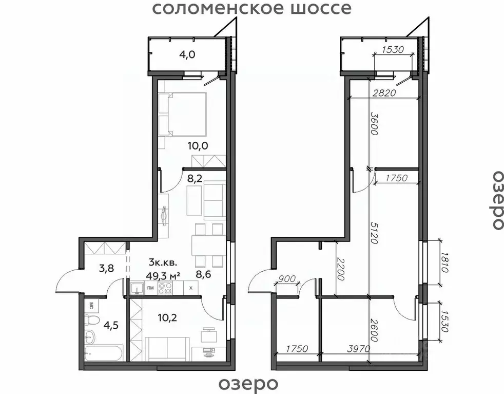 3-к кв. Карелия, Петрозаводск Район Северная промзона, Вороний Наволок ... - Фото 1