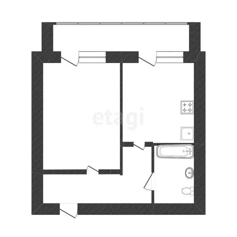 1-комнатная квартира: Кострома, Кинешемское шоссе, 64 (43.9 м) - Фото 0