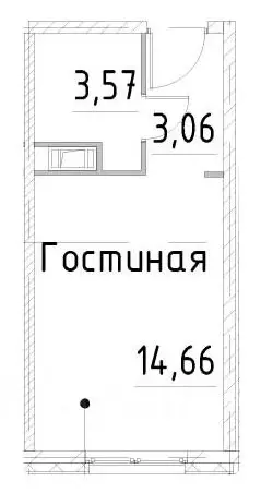 Студия Санкт-Петербург просп. Большевиков, уч3 (21.29 м) - Фото 0