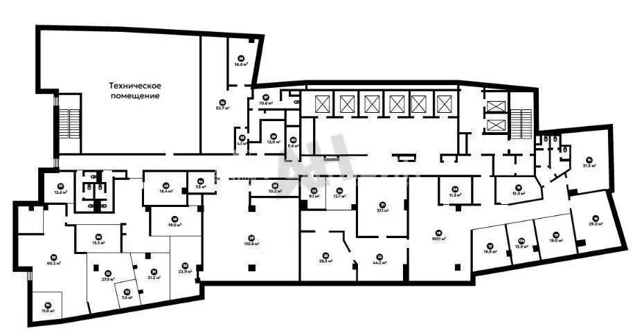 Офис (1262 м) - Фото 2
