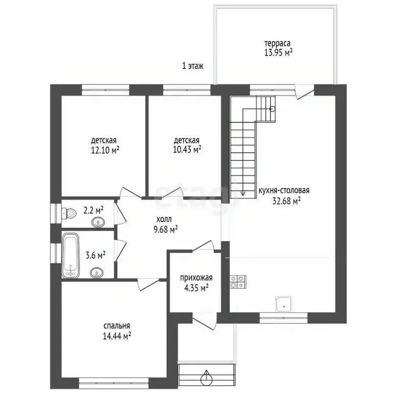 Дом в Ростовская область, Неклиновский район, Новобессергеневское ... - Фото 2