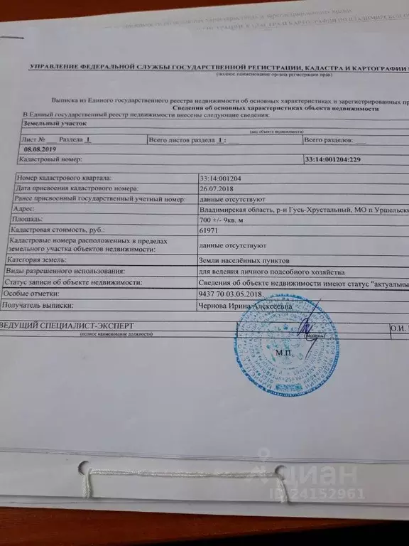 Земельные участки гусь хрустальный
