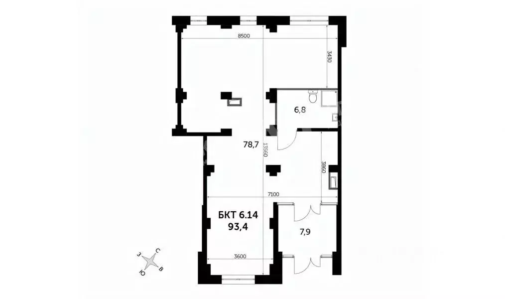 Помещение свободного назначения в Москва Рождественская ул., 6 (94 м) - Фото 1