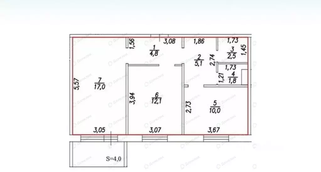 2-к кв. Хабаровский край, Хабаровск ул. Героев Пассаров, 10/4 (53.3 м) - Фото 1
