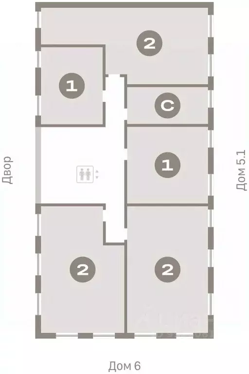 2-к кв. Тюменская область, Тюмень Мысовская ул., 26к2 (73.91 м) - Фото 1