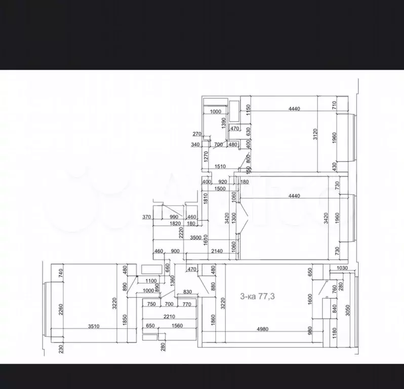 3-к. квартира, 78 м, 5/23 эт. - Фото 0