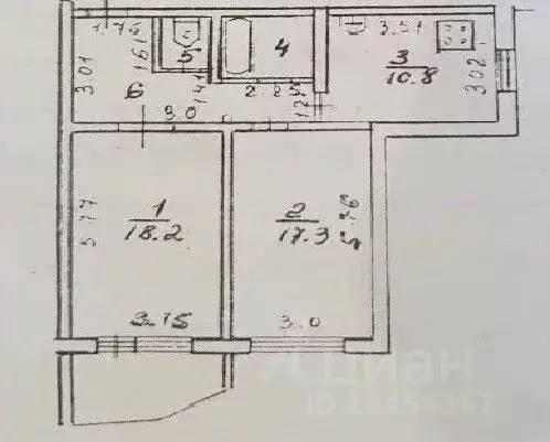 2-к кв. Коми, Сыктывкар ул. Ленина, 30 (61.4 м) - Фото 2