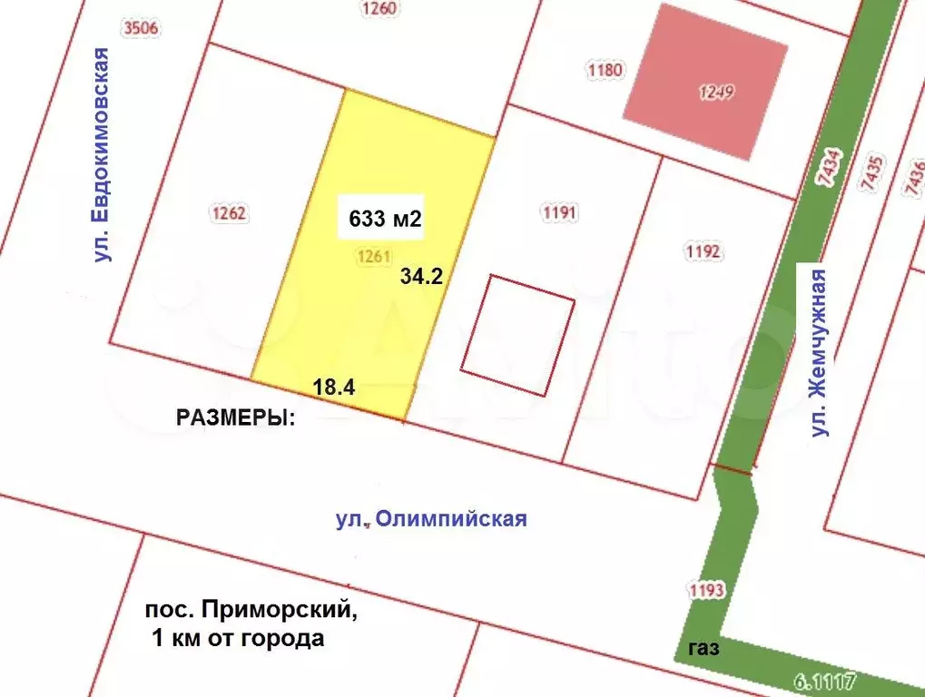 Карта п приморский тольятти