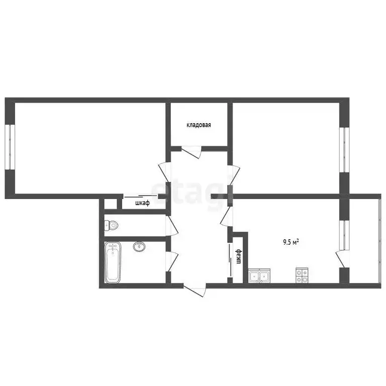 2-комнатная квартира: Петропавловск-Камчатский, Уссурийская улица, 4 ... - Фото 1