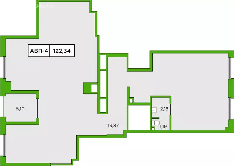 Помещение свободного назначения (71.49 м) - Фото 1