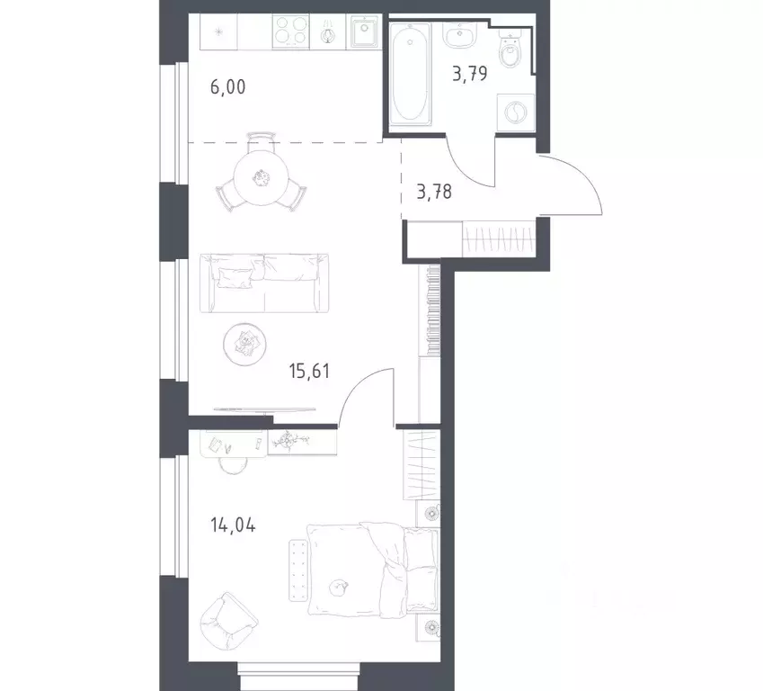 1-к кв. Приморский край, Владивосток ул. Нейбута (43.22 м) - Фото 1