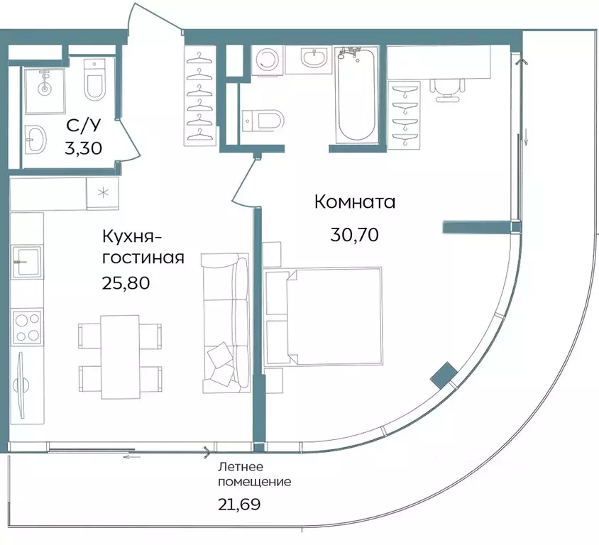 2-к кв. Крым, Саки ул. Морская (81.49 м) - Фото 1