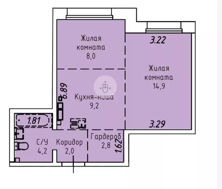 2-к кв. Иркутская область, Иркутск Култукская ул., 16 (41.0 м) - Фото 2