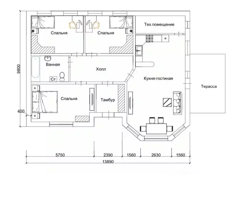 Дом в Ставропольский край, Шпаковский муниципальный округ, с. Татарка, ... - Фото 2
