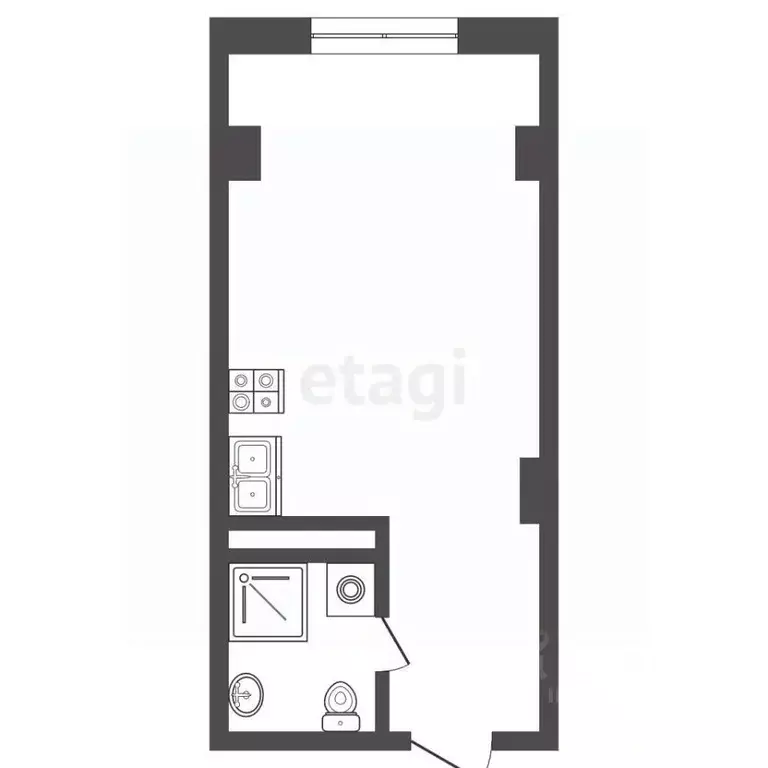 Студия Московская область, Красногорск ул. Молодежная, 3 (38.0 м) - Фото 2