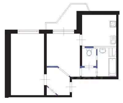 1-к кв. Москва Братеевская ул., 18К5 (38.0 м) - Фото 2