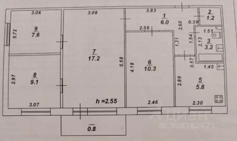 4-к кв. Тверская область, Тверь бул. Гусева, 20 (62.0 м) - Фото 0