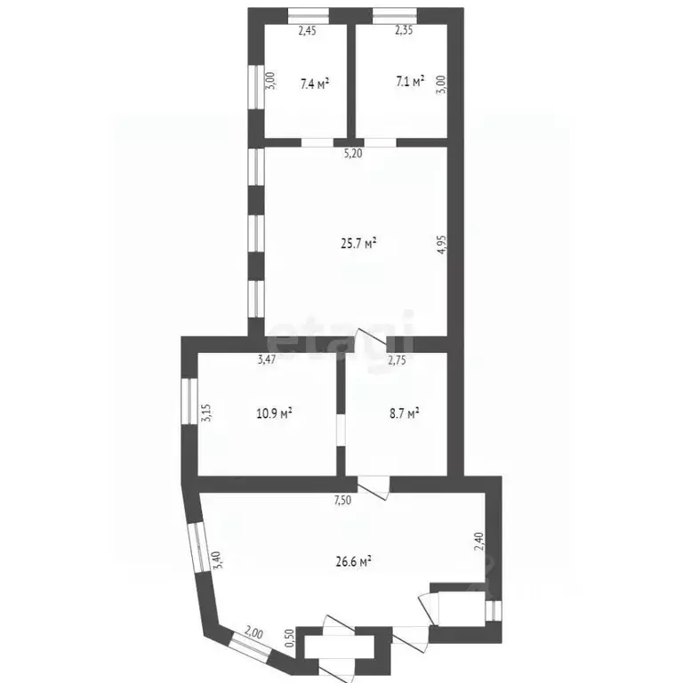 Дом в Брянская область, Трубчевск Садовая ул. (87 м) - Фото 2
