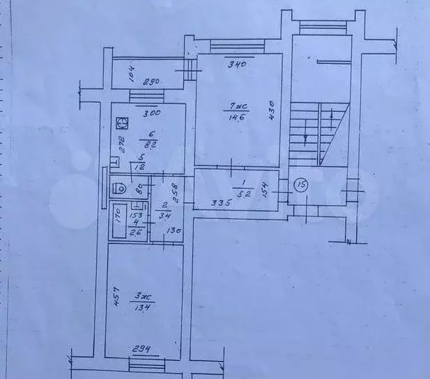 2-к. квартира, 48,6 м, 5/5 эт. - Фото 0