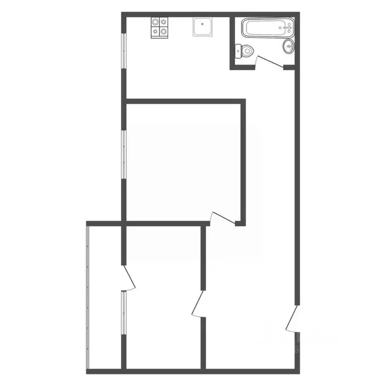 2-к кв. Тульская область, Тула ул. Седова, 37 (40.8 м) - Фото 0