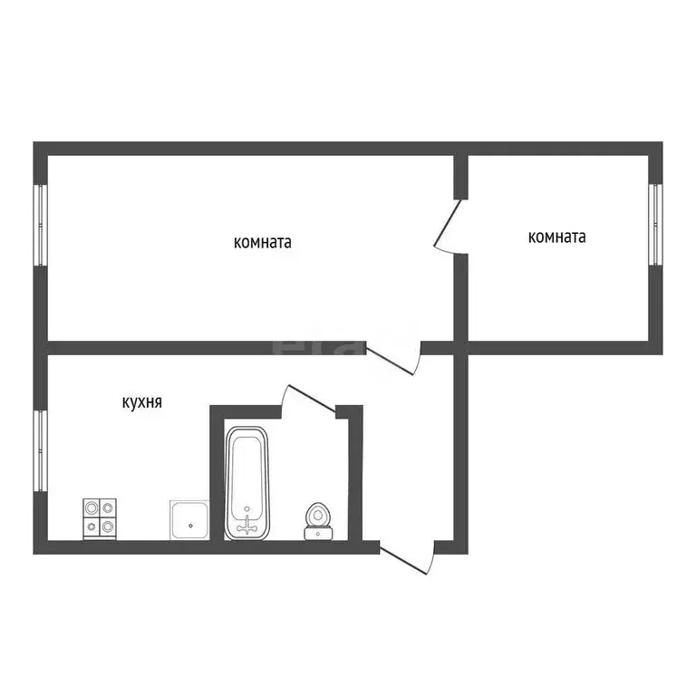 2-комнатная квартира: Сатка, улица 50 лет ВЛКСМ, 26 (48 м) - Фото 1