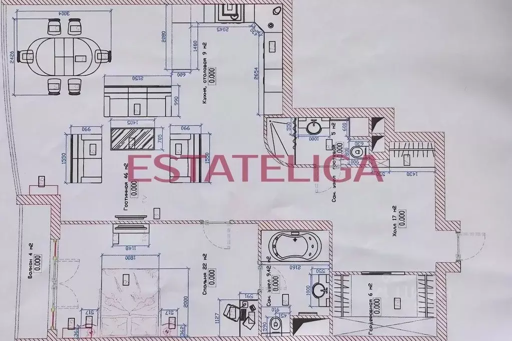 2-к кв. Москва Нежинская ул., 1к2 (120.0 м) - Фото 2
